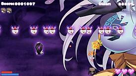 Succubus-Chan Milks Cowgirl's Huge Tits In Hentai Game