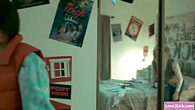 In a fantasy world, a busty babe gets ganged by two horny teen 18+ lesbos with oral and face sitting.