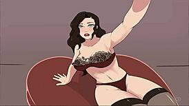 4 Elements Trainer Book 4: 가슴 큰 레즈 펠라치오 광란!