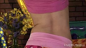 Charming Beauty Ash Dildo Fucks Tight Pussy