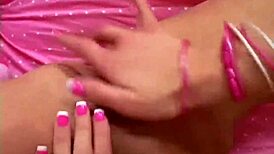 Lesbo Teens Tease and Finger Pussy During Striptease