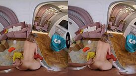 Blonde bombshell's POV: Shaved and hairless