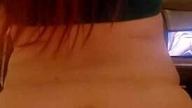 watch this redhead milf ride in reverse cowgirl pov orgasm