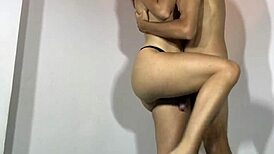 Ricky Valenz fucks cute canadian redhead standing up