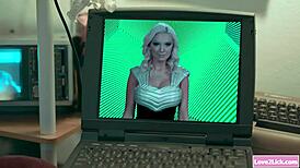 In a fantasy world, a busty babe gets ganged by two horny teen 18+ lesbos with oral and face sitting.