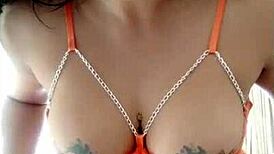 lenceria naranja te invita a explorar amateurs mexicanas con boobs