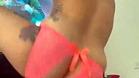 Blonde With Tattoo Twerks Her Ass