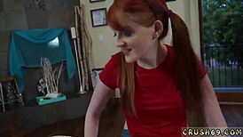 german teen gets facial after being fucked in pink panties