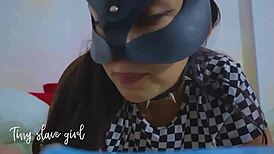 Young Nymphomaniac Uses Dildo For Self-Pleasure