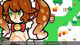 Christmas Hentai Game Poppy Covered In Snow