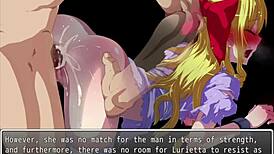 i see this rich girl confined in bondage, and she's getting banged in a group game, but it's so hentai-like.