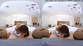 Vrconk ebony neighbor girl sucks cock early in the morning reality