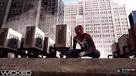 i watch mary jane ride deadpool's big coc in cosplay