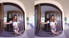 Vrconk ebony neighbor girl sucks cock early in the morning reality