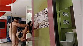 Luxurious motel encounter with a Colombian amateur