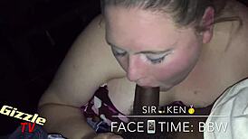 Oh, That White BBW's Sloppy Blowjob is Intense!