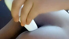 Magányos Lány Mély Vágyat Érez Intim Szóló Foglalkozásában Domináns Figurával