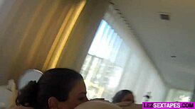 Serena Blair and Presley Hart in lesbian sex tape with oral and fingering