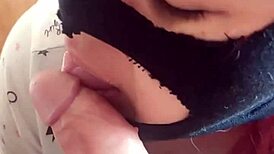 niece deepthroats big cock and swallows cum like submissive bitch