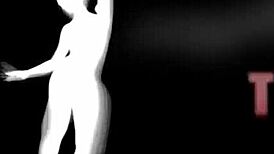 Shardaysha teases with big ebony tits before a sticky solo finish.