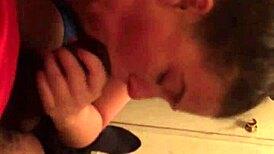 fake cop banging in ruined restroom