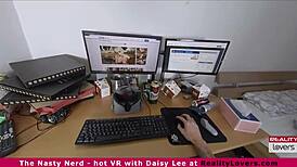 Raw Daisy Lees VR Nerd Scene