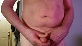 After 30 minutes of solo play, a dripping cumshot explodes