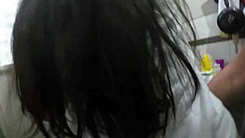 Nude Girl Bent Over in Car for Quick Doggystyle Sucking