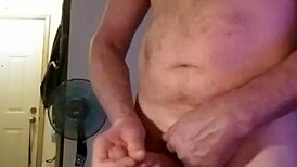 After 30 minutes of solo play, a dripping cumshot explodes