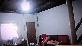 This Venezuelan is fucking her housemate with a monster cock, getting her big ass pounded in anal.