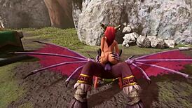 Redhead Elf Rides Illidan in Warcraft Parody