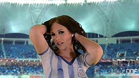 Argentinian Latina Soccer Fan Naked