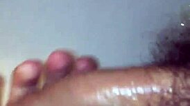 relieving in underwear with blue soap on member