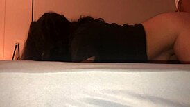 latina teen 18+ receives backshots from boyfriend