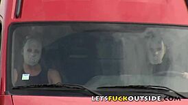 Lost Tall Blonde Teen 18+ Explores Van Adventures