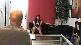 angie, show me your tattoo in this sexy casting interview?