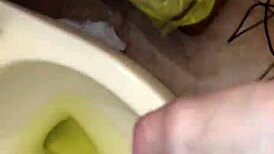 relieving in underwear with blue soap on member