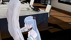 Yaoi femboy Kano in wild threesome action