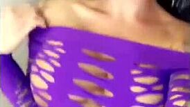 Felicity Feline teases her tits solo 😏