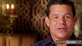 Oh my, kinky swingers indulge in sensual softcore orgy with blowjobs!