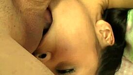 Mature woman sucks monster cock hard.