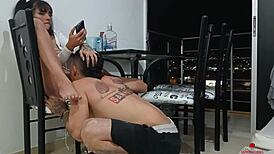 Horny Stepsister Partying Gets Fucked And Eaten Out