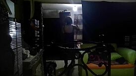 Quick morning encounter with transsexual shemale