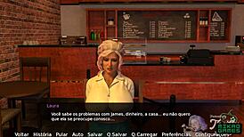 Emotional hidden blowjob on sofa with my employee's family