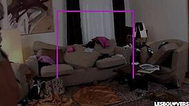 Eve angel shares a passionate story with sheila grant, fucking her juicy jugs and wet pussy using a baton.