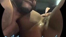 Ebony wife licks and reaches orgasm in homemade reality