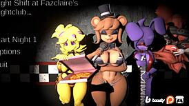 night shift at fazclaire's nightclub in hot furry hentai parody