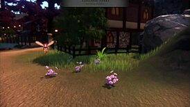 Hornet monster girl trapped by lesbian purple slime in hentai game