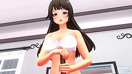 Bold Uncensored Anime ASMR with Japanese Handjob Countdown