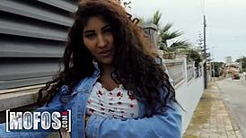 venus afrodita, a true goddess, drives jordi el nino wild as he bangs her in public.